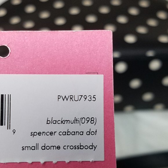 Kate Spade Small Dome Crossbody Cabana dot Black - Picture 5 of 16